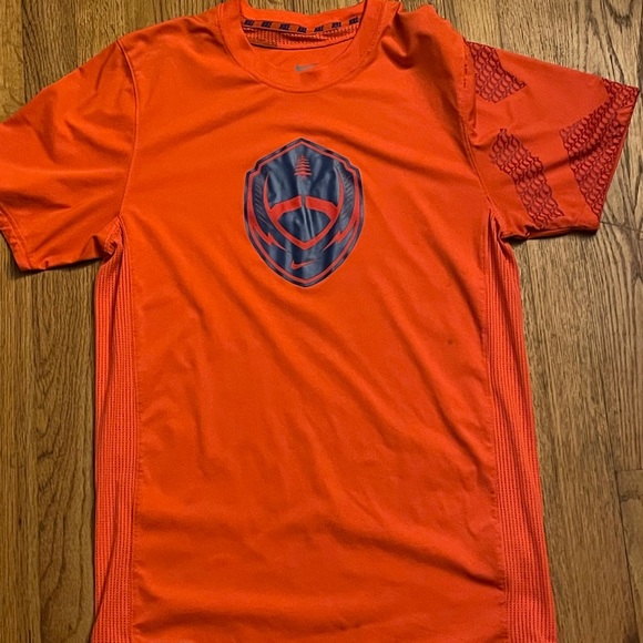 orange nike football shirt